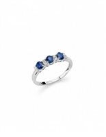 Anello Miluna Donna Le Croci Gemme Preziose in Oro Zaffiro 0.69 Ct LID3424 - LID3424